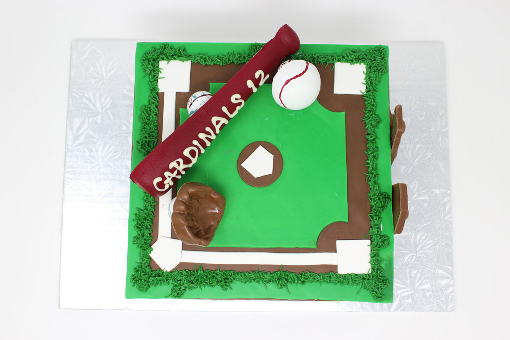 Baseball Diamond Smash Cake